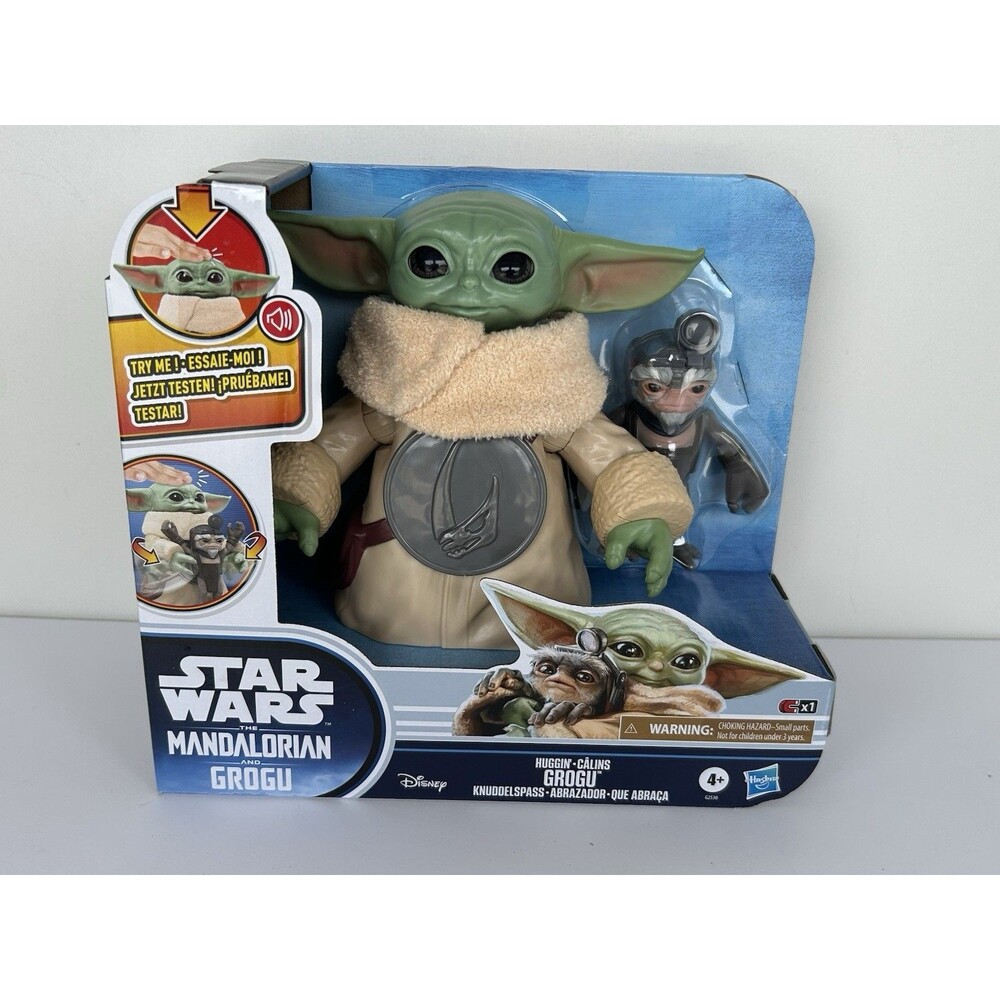 Star Wars Mandalorian Grogu Huggin’ Grogu Interactive Figure Hasbro NIB